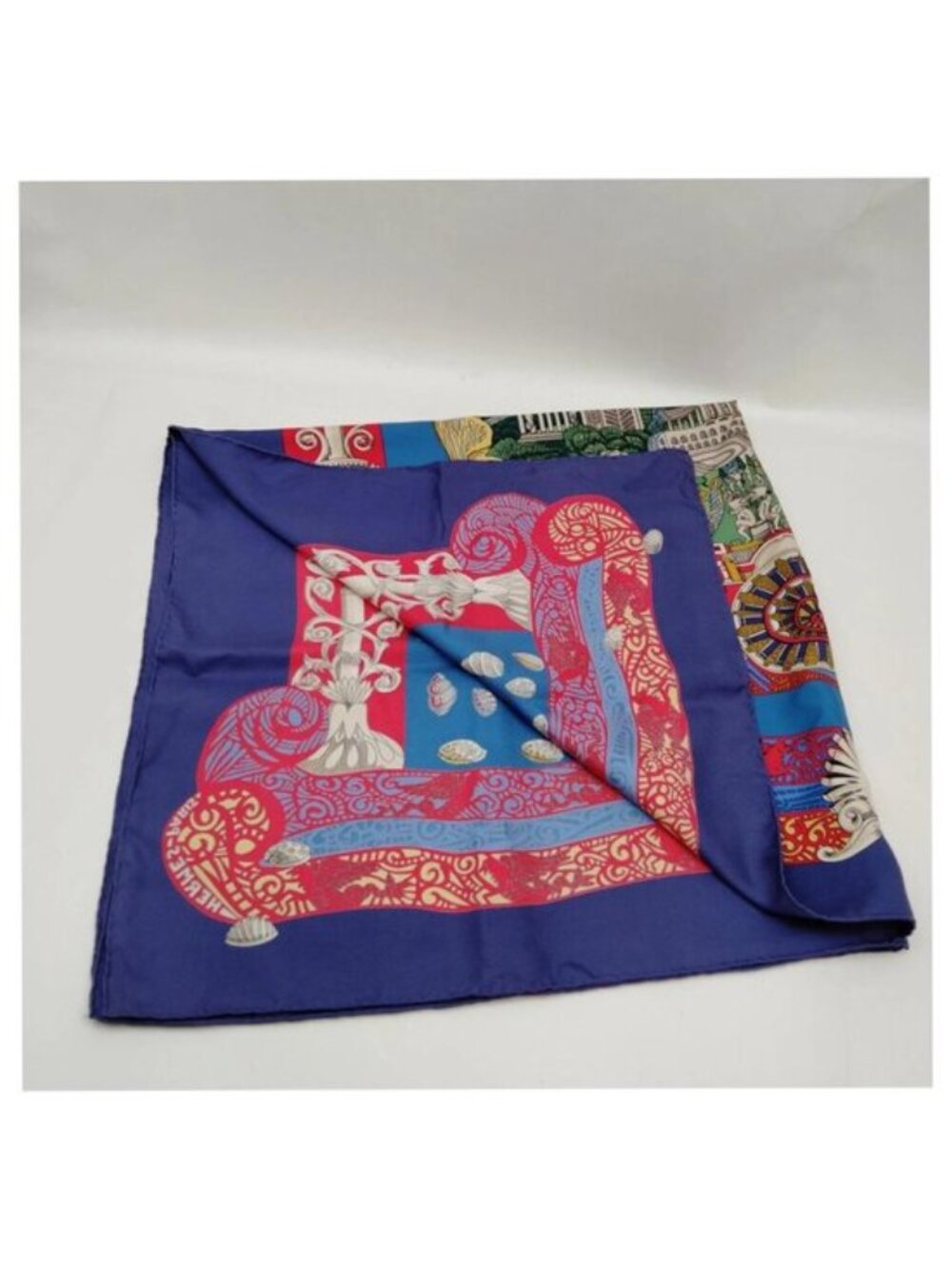 Hermes L'Atlantide Annie Faivre Carre 90 Silk Scarf - Picture 6 of 10
